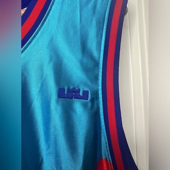 Nike LeBron x Space Jam Tune Squad Jersey Light Blue Fury 3XL - Picture 3 of 16